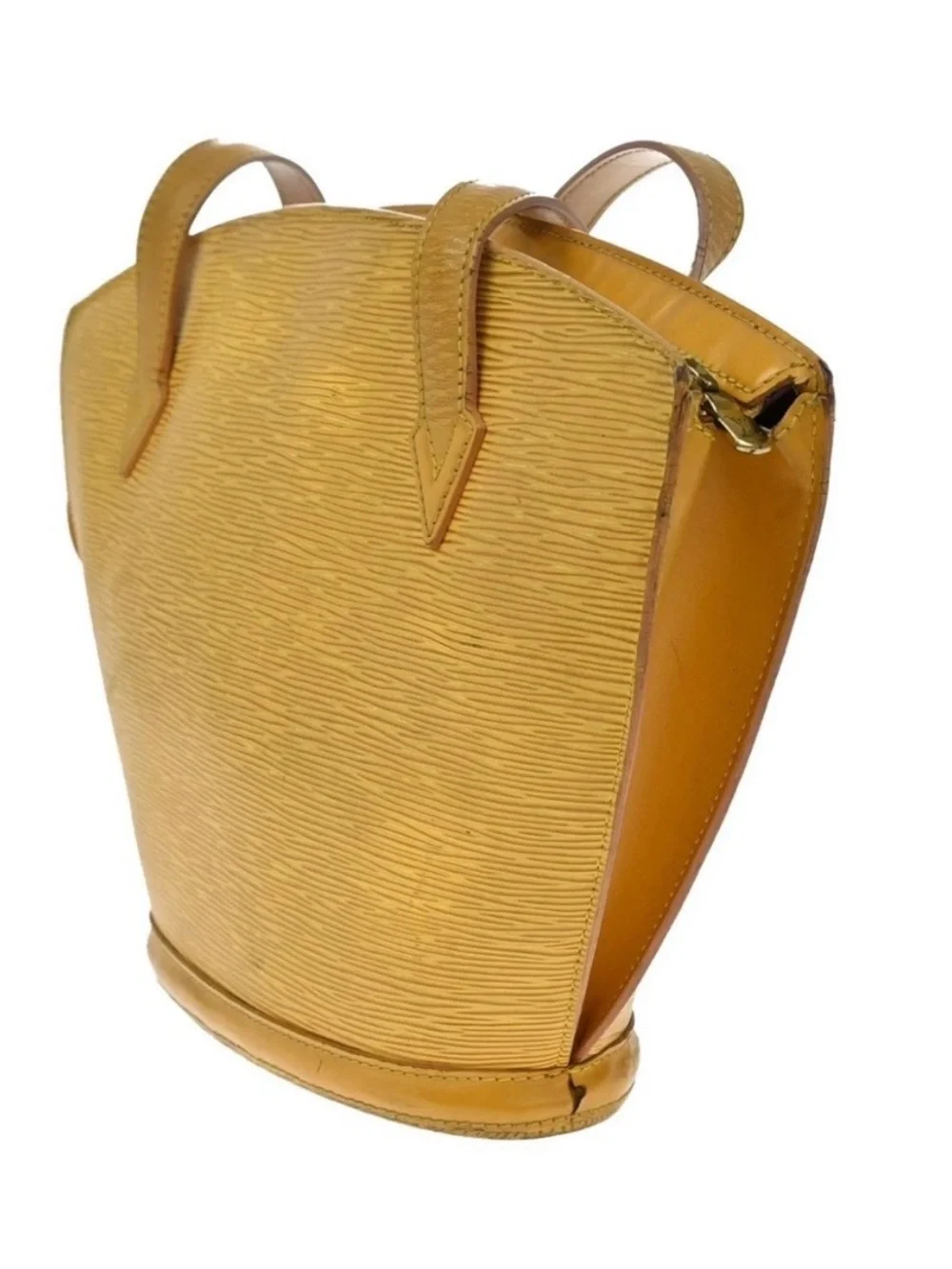 Louis Vuitton Yellow Epi Leather Shoulder Tote